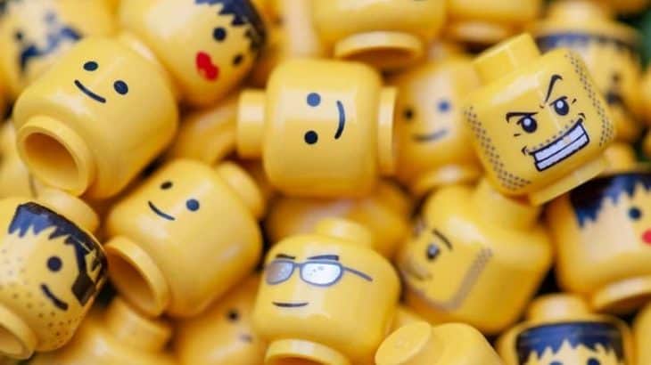 LEGO character heads
