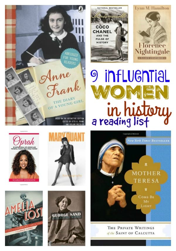 9 Influential Women in History - a reading list