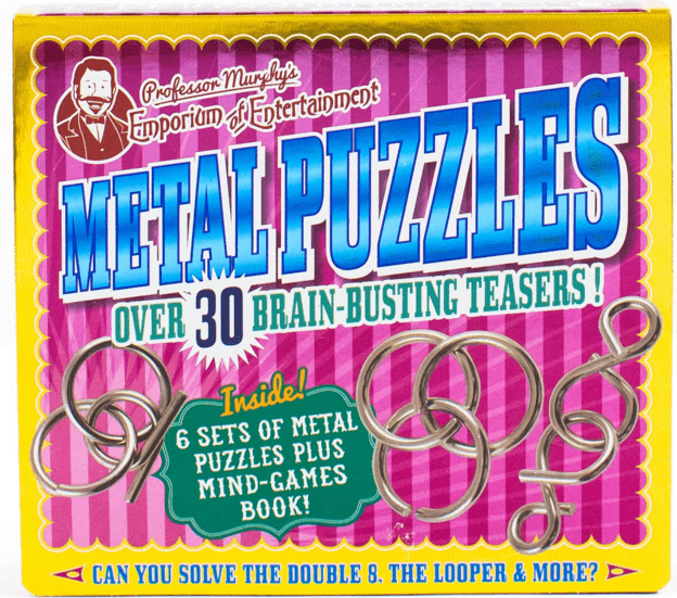 Professor Murphy’s Metal Puzzles With Over 30 Brain-Busting Teasers