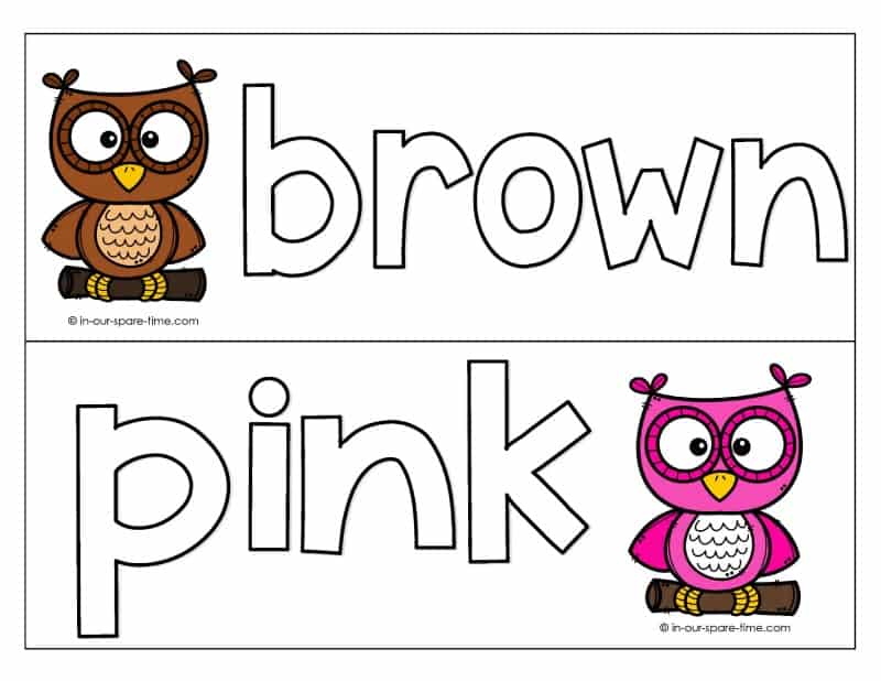 printable owl playdough mat letters