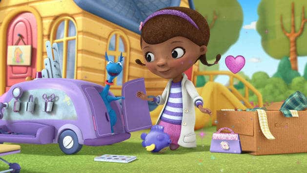 Join Doc as she goes from running her backyard clinic to taking charge of a new, state-of-the art TOY HOSPITAL!