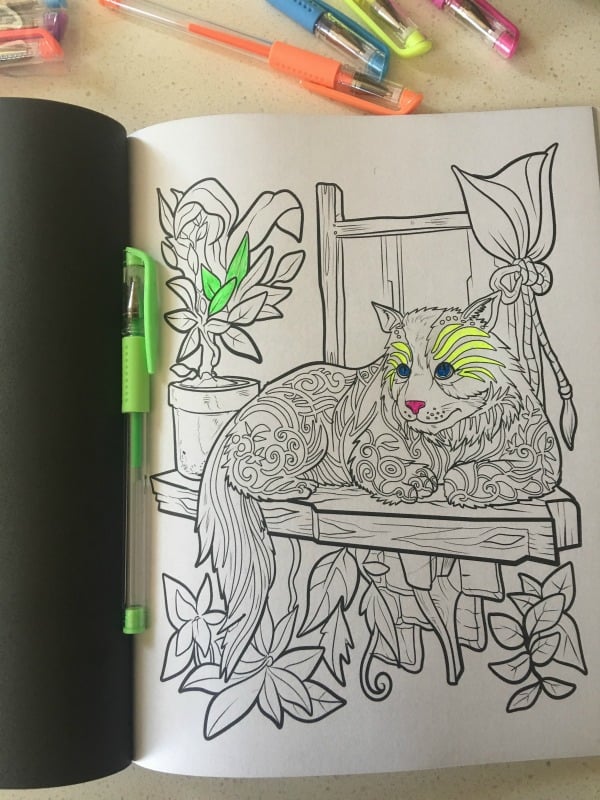 Animal Zentangle Adult Coloring Book by Nathaniel Wake