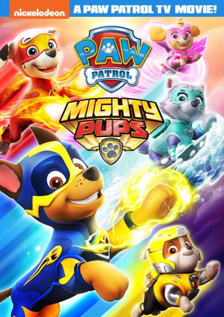 Paw Patrol Mighty Pups Exclusive DVD and Collector Badge Card