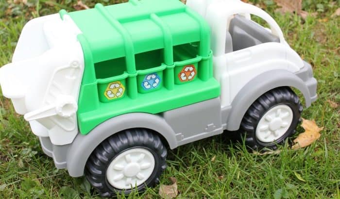 If you have plastic trucks for toddlers on your gift list, keep reading. This Gigantic Recycling Plastic Truck is perfect!
