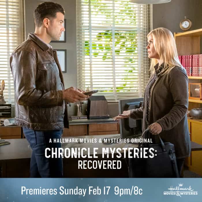 Hallmark Movies & Mysteries "Chronicle Mysteries: Recovered" Premiering this Sunday, Feb. 17th at 9pm/8c!