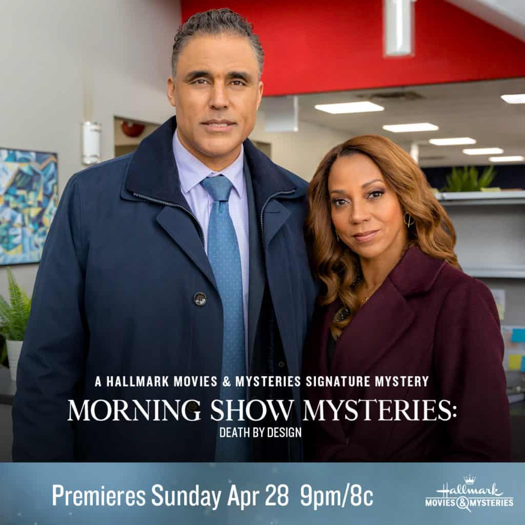 Hallmark Movies & Mysteries "Morning Show Mysteries: Death by Design" Premiering this Sunday, April 28th at 9pm/8c! 