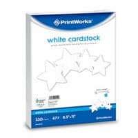 Printworks White Cardstock, 67 lb, 96 Bright, SFI Certified, Perfect for School and Craft Projects, 8.5 x 11 Inch, 250 Sheets (00554)