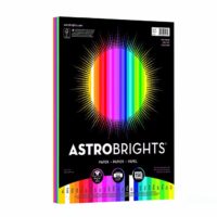 Astrobrights Color Paper, 8.5” x 11”, 24 lb/89 gsm,"Spectrum" 25-Color Assortment, 150 Sheets (80933-01)