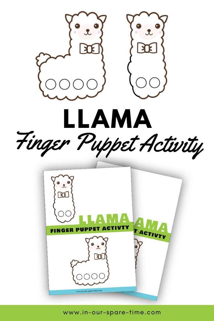 llama finger puppet