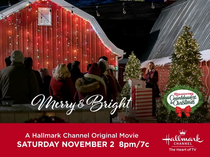 Hallmark Channel's Premiere of "Merry & Bright" on Saturday, Nov. 2nd at 8pm/7c! #CountdowntoChristmas