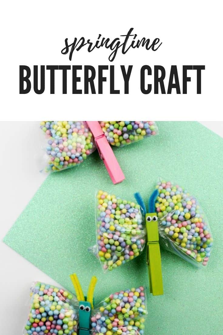 Clothespin Butterfly Craft to Celebrate Springtime