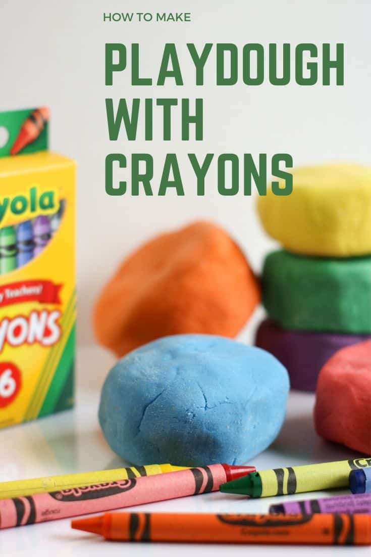 Long Lasting Play Dough Recipe with Crayons