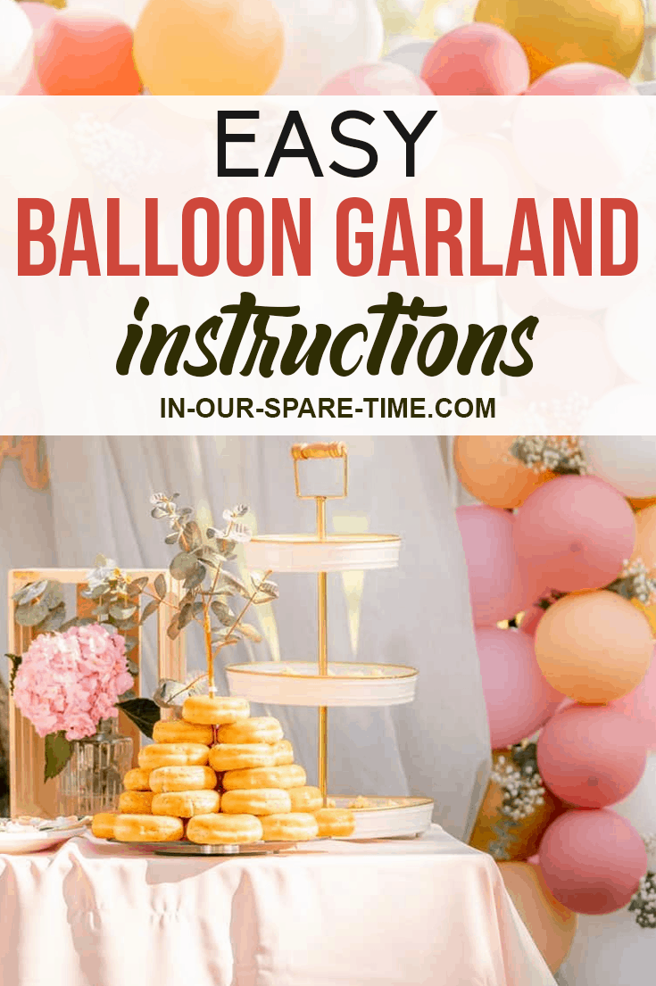 Check out these easy balloon garland instructions! Have you seen those gorgeous balloon garlands in your favorite home and garden magazines? You know the ones that make it look like you spent a million dollars on decorating? These easy instructions will show you what you need to do to make one for yourself.