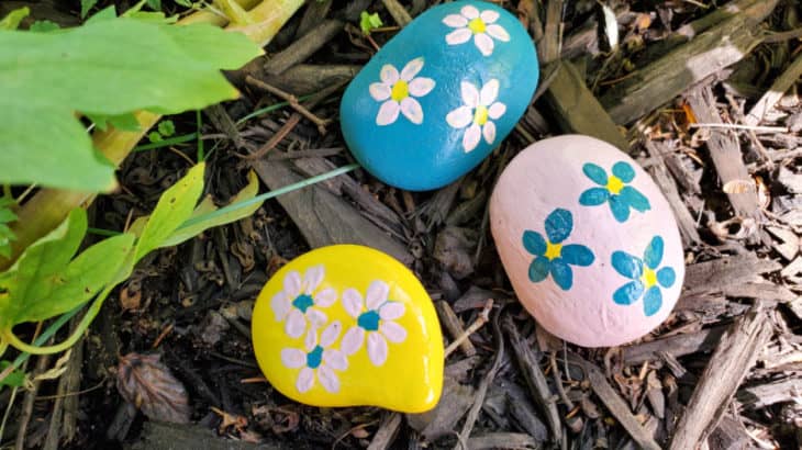 Rock Painting Flowers for Kids
