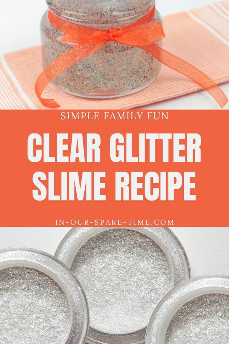 Looking for a fun project to make with the kids? This clear glitter slime is not only fun to make but fun to play with. Make it today.