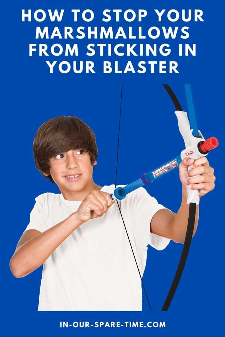Looking for a marshmallow blaster? Check out this mini Marshmallow Blaster Bow and Mallow to shoot marshmallows up to 30 feet! Learn how to stop your marshmallows from sticking in your blaster.
