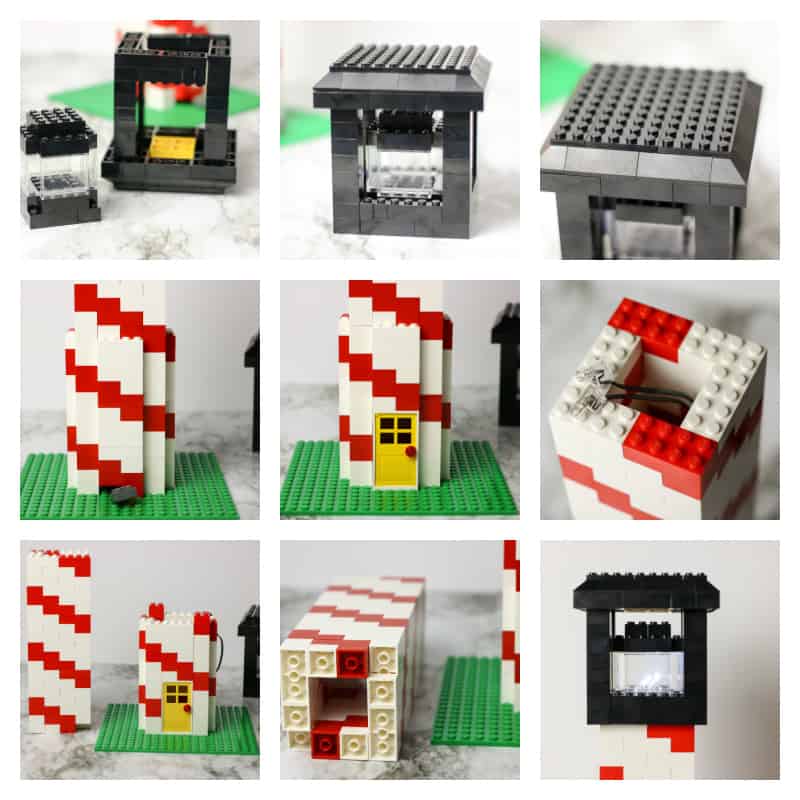 step by step photos to make Lego project