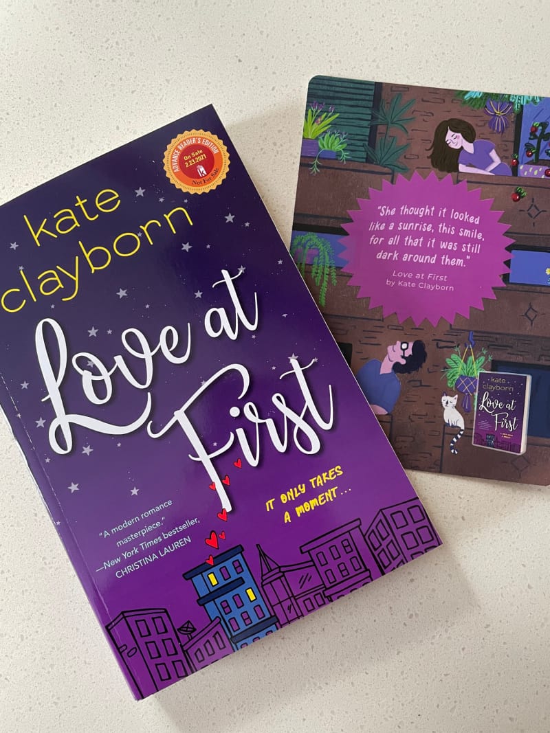 Wondering about Love at First by Kate Clayborn?  Check out this contemporary romance that made me laugh, smile and enjoy from start to finish.