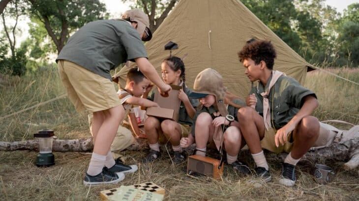 children at summer camp