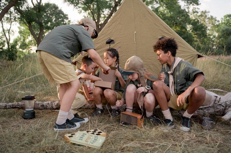 children at summer camp