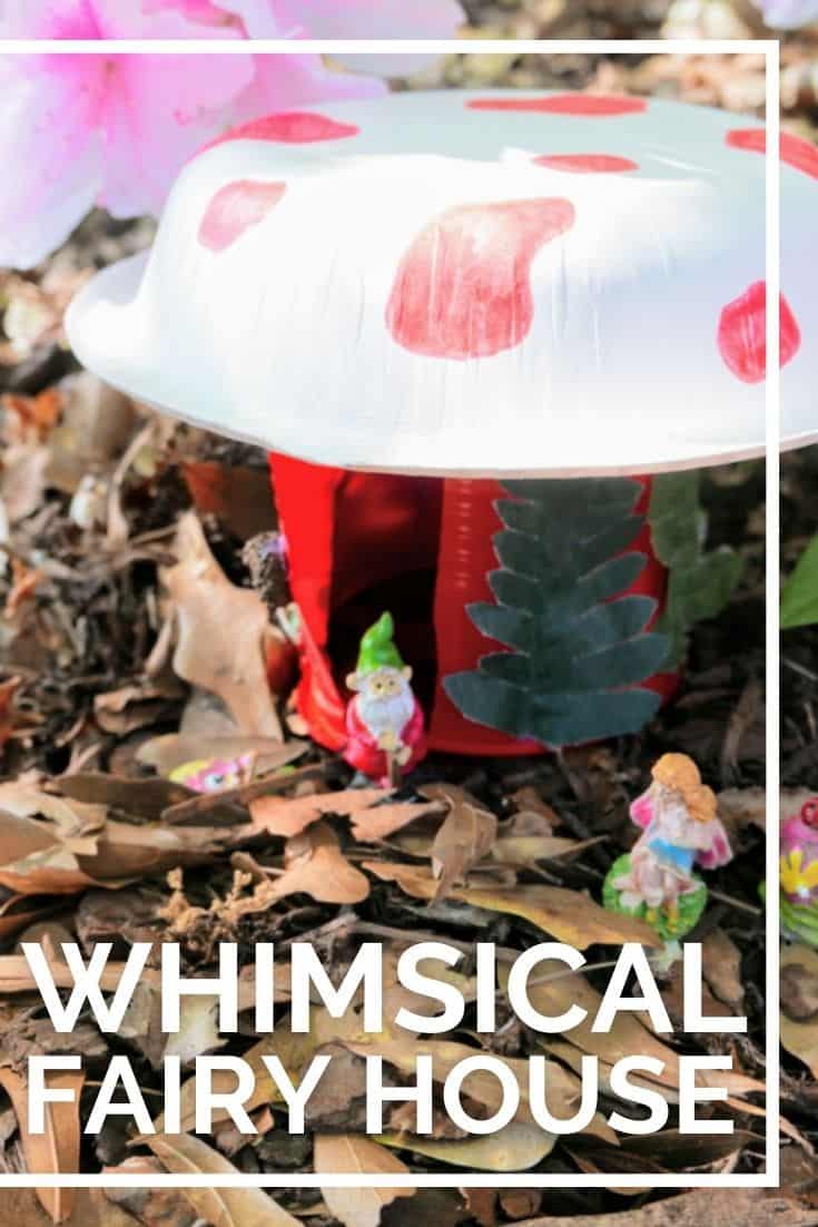 This whimsical kids fairy craft is an easy way for your child to make a DIY fairy house craft. Make your fairy her very own garden home today.