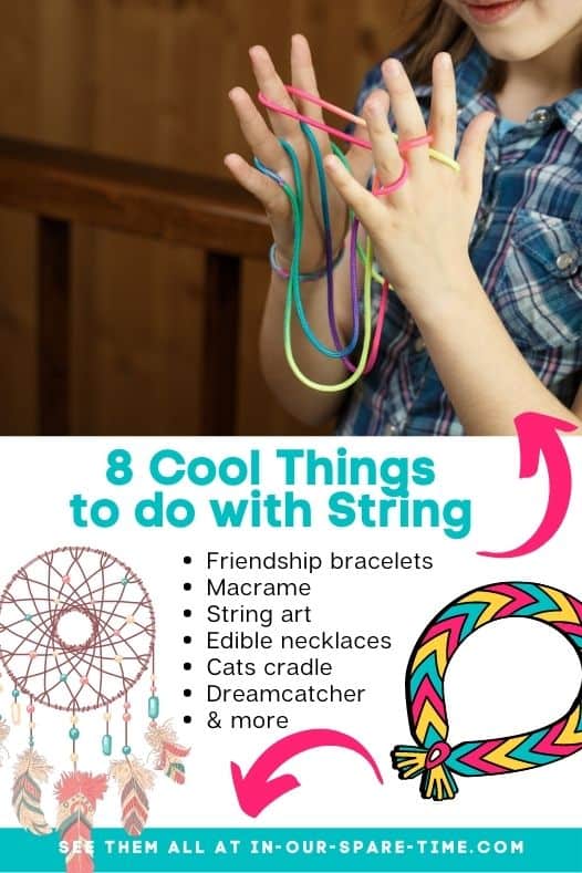 Check out these cool things to do with string. If your kids are bored today, check out these cool things to make with string to keep them busy.