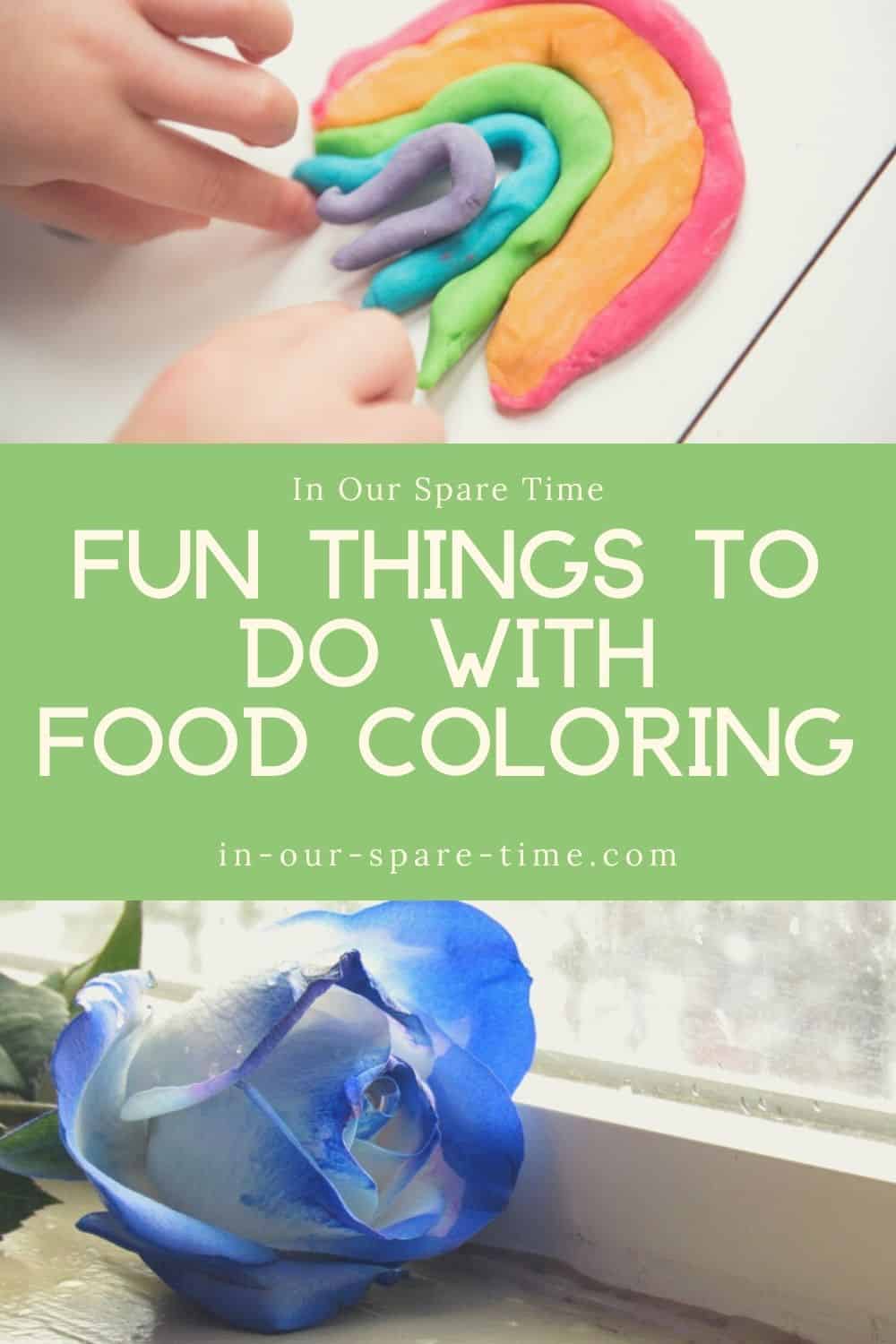 There are so many fun things that kids can do with food coloring. But it's hard to find good ideas of what they can make online. I've found some great recipes for DIY crafts you can make at home using common household ingredients and food coloring. I hope these will inspire kids to get creative in the kitchen!