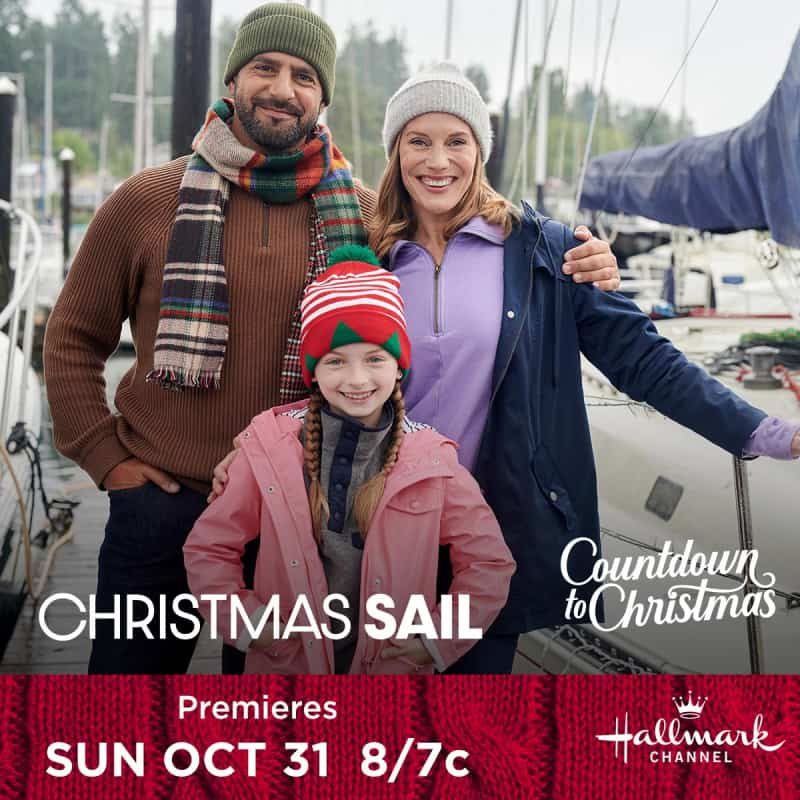 Check out Hallmark Channel Original Premiere of "Christmas Sail" on Sunday, Oct. 31st at 8 pm/7c! #CountdowntoChristmas. Tweet along with me during the movie.
