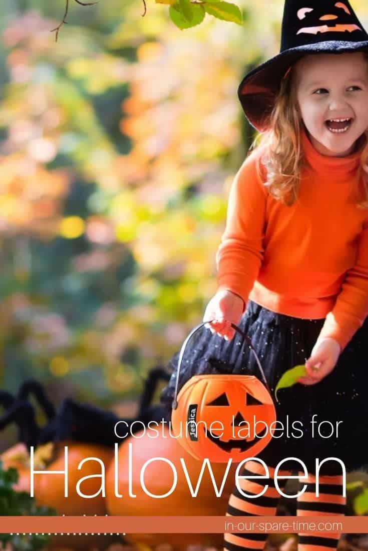Check out these Halloween costume labels! Halloween is coming, and it's time to get your kids' costumes ready. Make sure you get all of the parts and pieces back at the end of the party.