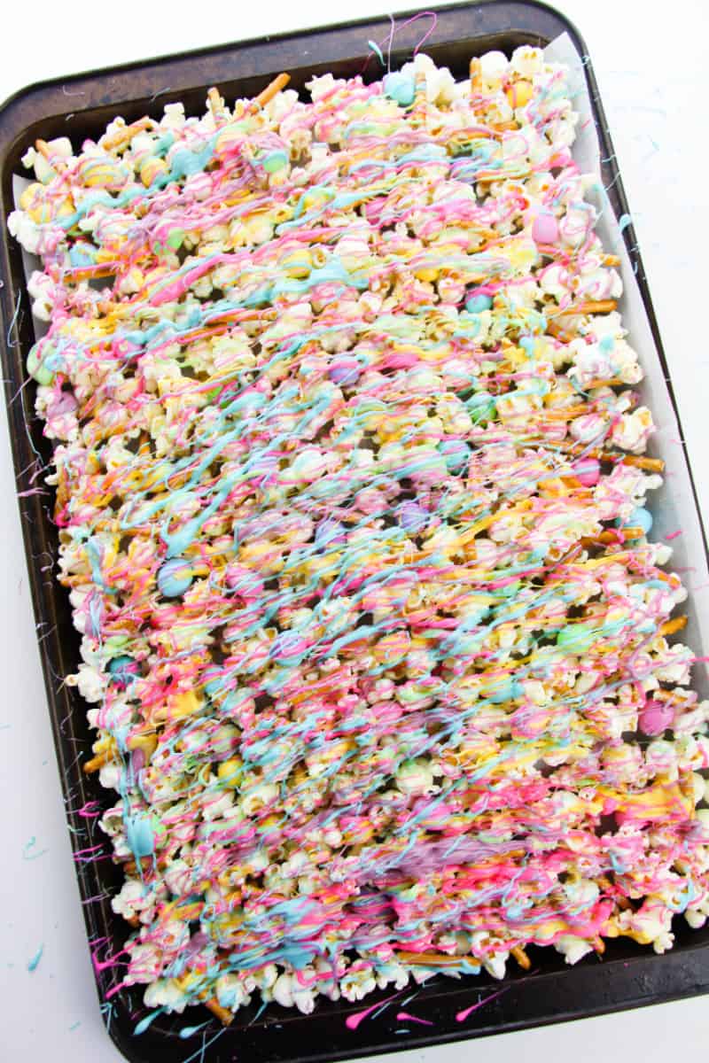 a multi colored pastel snack treat