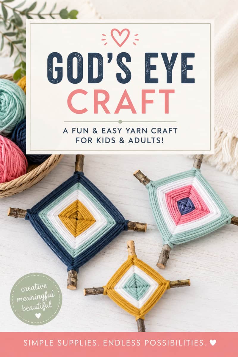 How to Make a God's Eye Craft with Kids (Easy Yarn Craft)