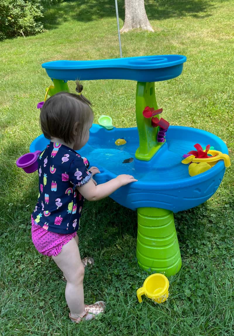 Learn how to clean a water table at the end of the season. Learn how to clean water toys, so they are ready for next summer.