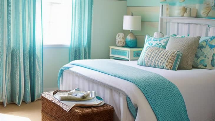 Looking for beach vibes decor? Check out these tips to create a beachy bedroom, including this DIY beach vibes sign you can print and frame.