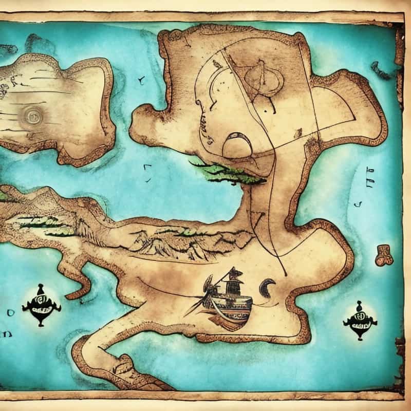 a pirate map