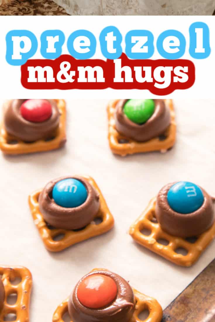 Pretzel M&M Hugs Recipe