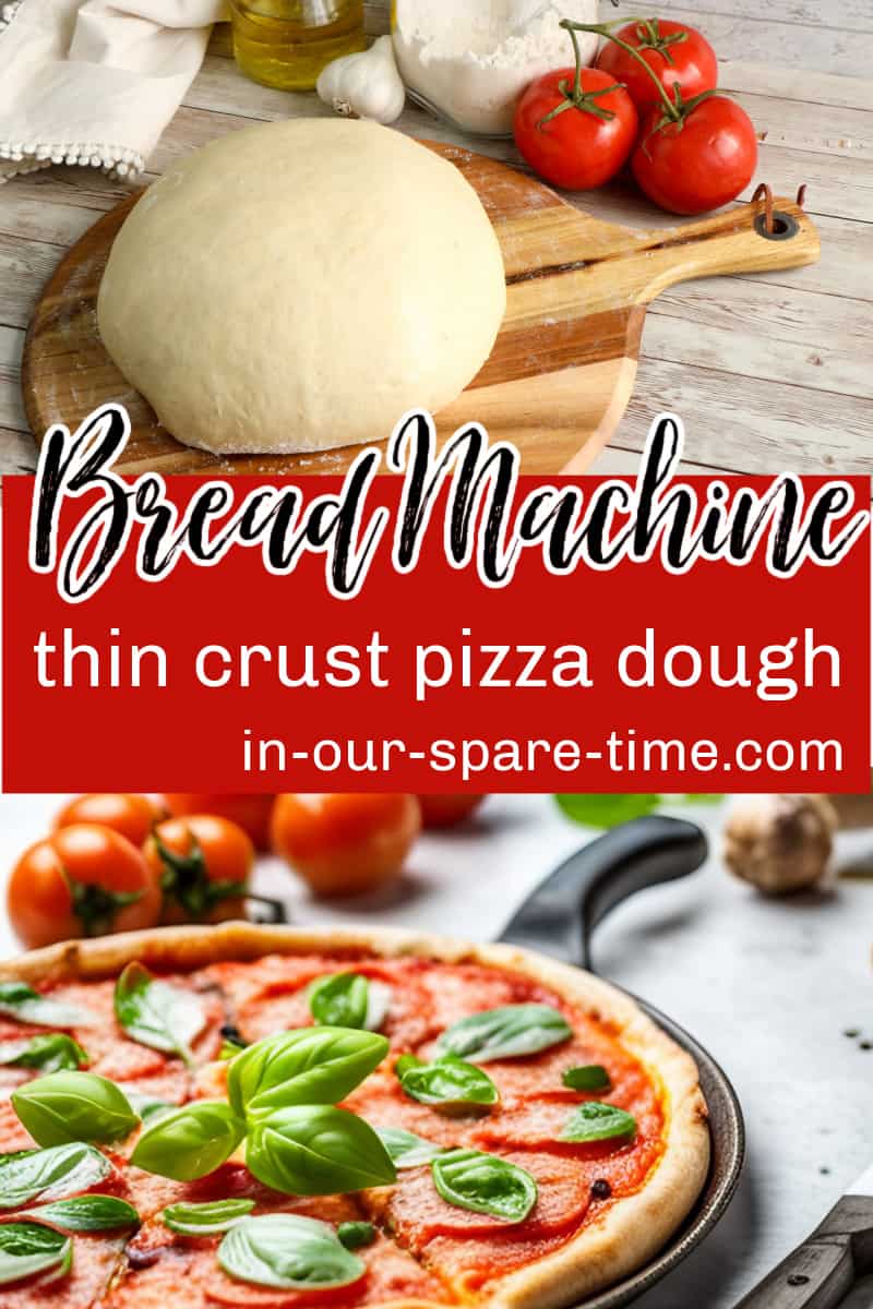Make this delicious bread machine thin crust pizza dough today. This homemade pizza dough is a great recipe that uses just basic ingredients.