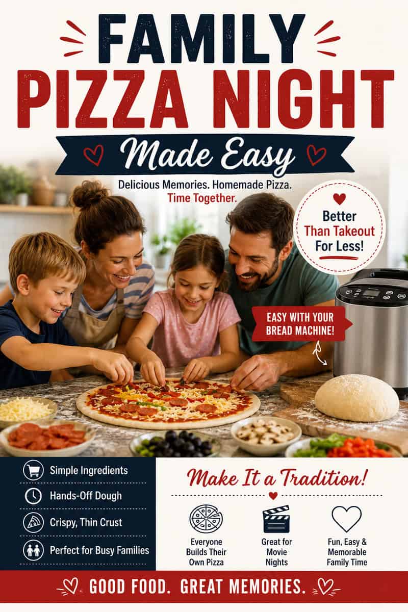 Easy Bread Machine Thin Crust Pizza Dough Recipe (Crispy Homemade Pizza)