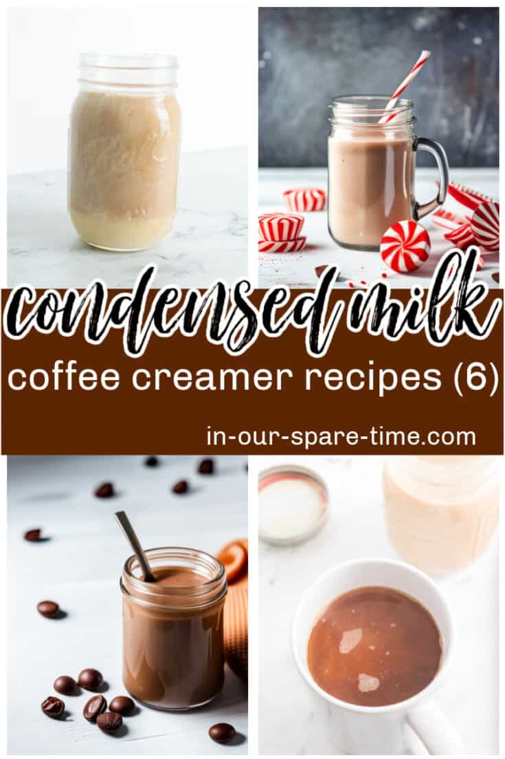 If you're looking for sweetened condensed creamer recipes, try my pumpkin spice coffee creamer. Make homemade coffee creamer with sweetened condensed milk.