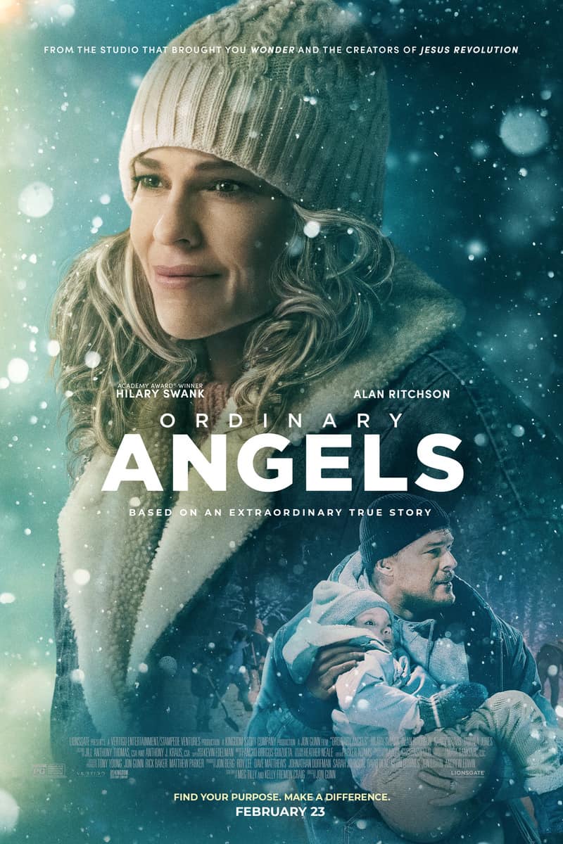 Watch Ordinary Angels in theaters on February 23rd. Find out more about this inspiring Christian film and why you should watch it soon.