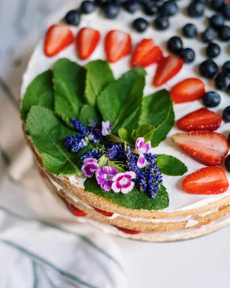 If you're looking for a delicious spring recipe, try this Berry Triple Layer Cake Recipe. This spring berry cake has moist layers of cake and sweet berries.