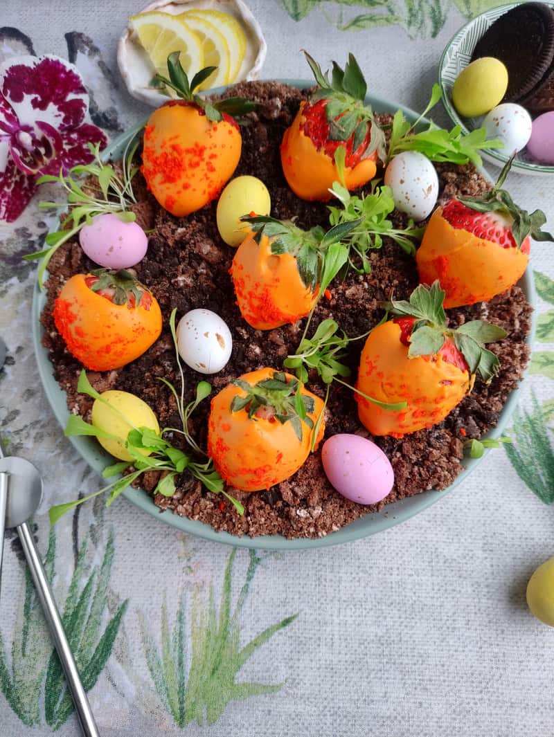 Looking for creative dipped strawberry recipes? Check out these spring Easter dipped strawberries for a fun way to serve your favorite berry.