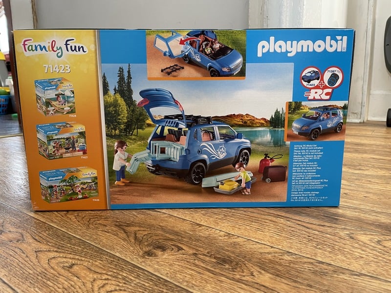 If you're looking for a Playmobil camping toy, check out the Caravan with Car. This Playmobil Caravan has everything your child needs to imagine camping.