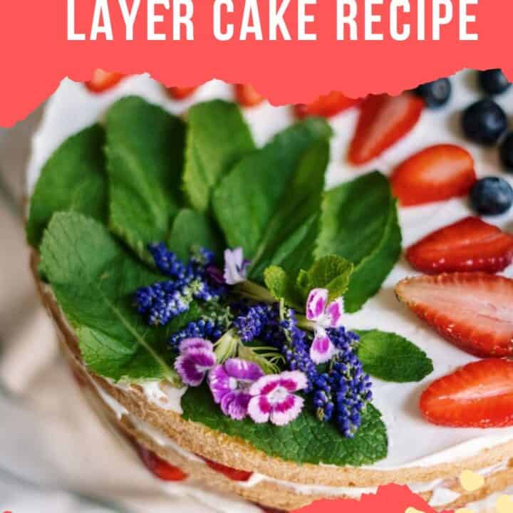 Berry Triple Layer Cake Recipe