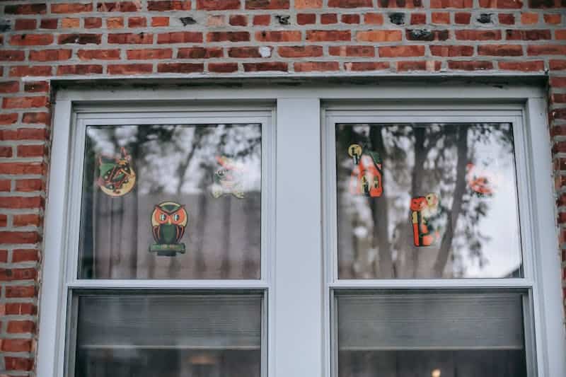 Halloween window decals