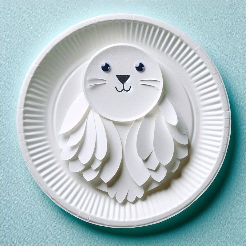 paper plate animal