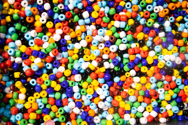 small colorful beads