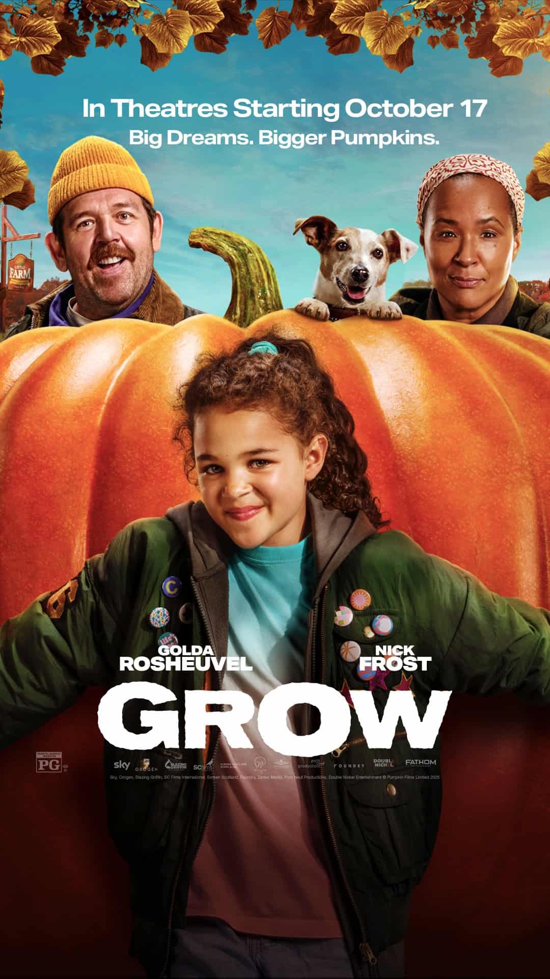 Watch this fun fall film with your family - Grow is only in theaters starting October 17! Buy tickets today to see Grow in theaters with the kids.