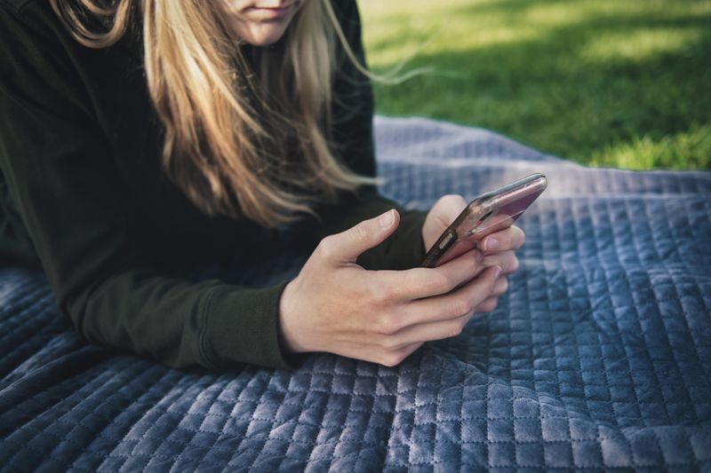 child on a cell phone