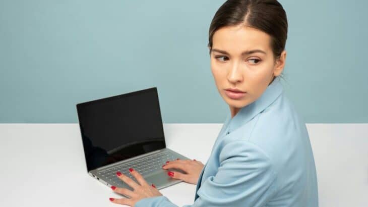 doctor using laptop