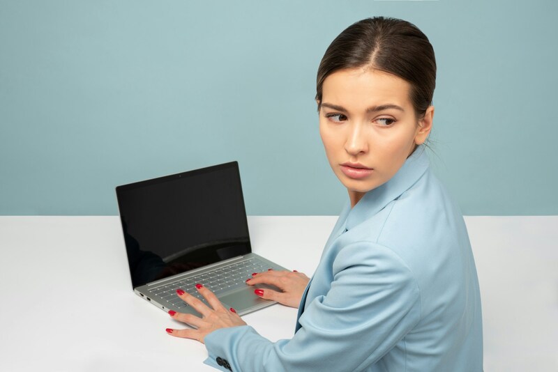 doctor using laptop